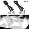 ihreesy 4PCS 18mm Eagle Eye LED,12V 1.5W Boat Lights Navigation Lights Anchor Light Boat Yacht White LED Light Waterproof for Boats,Yachts,Cars,RVs view 2