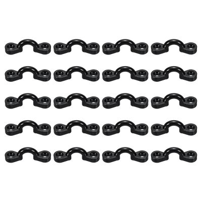 PATIKIL Kayak Pad Eye, 50 Pack Nylon Deck Loops Bimini Boat Top Eye Straps for Kayaks Canoes Boats Tie Down