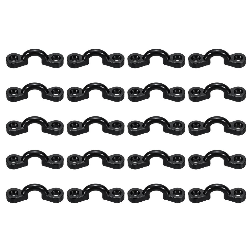 PATIKIL Kayak Pad Eye, 50 Pack Nylon Deck Loops Bimini Boat Top Eye Straps for Kayaks Canoes Boats Tie Down