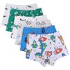 benetia Breathbale Boys Boxer Briefs Size 10 Soft Cotton Cute Cartoon Age 8-10 years White/Blue/Gray/Colors Back to School view 2