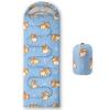Smell Sunshine Kids Sleeping Bag for Boys Girls,Cute Puppy Print-Lightweight Warm Portable Outdoor Indoor-Waterproof Cold Weather Resistant Sleeping Bag for Camping Hiking(Puppy) view 1