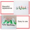 ulafbwur PVC Mini Soccer Player Figures Football Goal Post Model Railway Scenery Decoration view 3