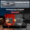 Alocs Camping Cookware Set Gear, Compact Camping Pots and Pans Set, Durable Hard Alumina Cooking Set for Outdoor Backpacking Hiking Picnic, Included Mesh Carry Bag view 4