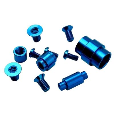 1 Complete Set Handle Patch Screw Fits for Spyderco C223 Para3, CNC Titanium Scales Screws (Size : Blue)