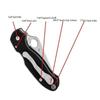 1 Complete Set Handle Patch Screw Fits for Spyderco C223 Para3, CNC Titanium Scales Screws (Size : Blue) view 2