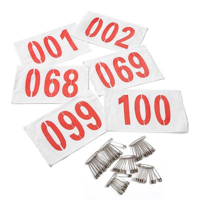 TiLeze Running Race Bibs Numbers, with Safety Pins 1000 Pcs, for Marathon Running, 5k, 10k, Cycling, Biking, ATV, Gymnastics, Tryouts, Volleyball and Other Sports Events, Race Competitor Numbers