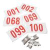 TiLeze Running Race Bibs Numbers, with Safety Pins 1000 Pcs, for Marathon Running, 5k, 10k, Cycling, Biking, ATV, Gymnastics, Tryouts, Volleyball and Other Sports Events, Race Competitor Numbers view 1