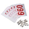 TiLeze Running Race Bibs Numbers, with Safety Pins 1000 Pcs, for Marathon Running, 5k, 10k, Cycling, Biking, ATV, Gymnastics, Tryouts, Volleyball and Other Sports Events, Race Competitor Numbers view 4