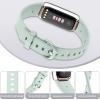 AK Sport Band Compatible with Fitbit Luxe Bands for Women Men, Soft Silicone Replacement Sport Straps Wristbands for Fitbit Luxe Fitness and Wellness Tracker (Small,Light Cyan) view 3