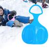 Snow Sled, Downhill Sled Grass Sand Sliding Sled, with Handle, Sleigh Toboggan Large Sledge Snow Luge for Kids Adults, Blue view 2