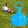 Snow Sled, Downhill Sled Grass Sand Sliding Sled, with Handle, Sleigh Toboggan Large Sledge Snow Luge for Kids Adults, Blue view 3