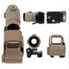 Bravary 558 G33/558 G43/558 G45 Red & Green Dot Holographic Reflex Sight Scope with G33 G43 3X /G45 5X Magnifier Combo Built-in Flip QD Mount (558+G45, Tan) view 3