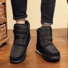 WCXTY Mens Snow Boots Waterproof Insulated,Outdoor High Top Cold-Weather Hiking Men's Winter Boots,Lightweight Soft Warm Fur Lined Boots,Slip Resistant (Color : Black, Size : 8) view 3