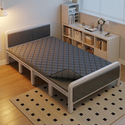 YVYKFZD 2 Person Folding Camping Cot, Portable Camping Bed for Adults, Comfortable Sleeping Cots, Supports 330 lbs, for Tent Office Outdoor Travel (Color : White 3, Size : 190x100x77cm)