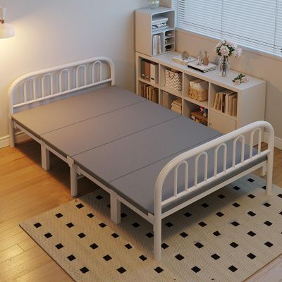 YVYKFZD 2 Person Folding Camping Cot, Portable Camping Bed for Adults, Comfortable Sleeping Cots, Supports 330 lbs, for Tent Office Outdoor Travel (Color : White, Size : 190x100x77cm)