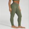 ODODOS Women's Cross Waist Full Length Yoga Leggings with Inner Pocket, Inseam 28" Gathered Crossover Workout Yoga Pants, Dark Olive, Large view 2