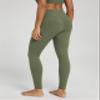 ODODOS Women's Cross Waist Full Length Yoga Leggings with Inner Pocket, Inseam 28" Gathered Crossover Workout Yoga Pants, Dark Olive, Large view 3