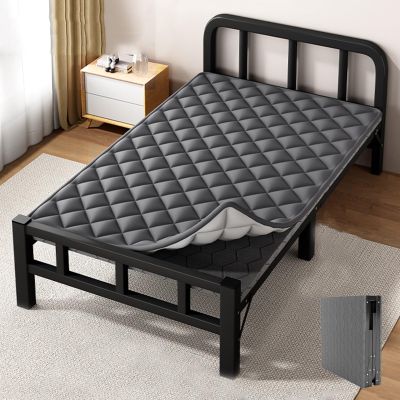 YVYKFZD Camping Cots for Adults, 2 Person Folding Camping Bed, Portable Sleeping Cots, for Tent Office Outdoor Travel, Supports 330 lbs (Color : Black A, Size : 190x90x41cm)
