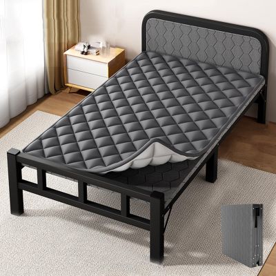 YVYKFZD Camping Cots for Adults, 2 Person Folding Camping Bed, Portable Sleeping Cots, for Tent Office Outdoor Travel, Supports 330 lbs (Color : Black C, Size : 190x70x41cm)