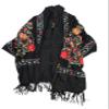 DOFOTAWN Womens Embroidered Oversize Tassel Pashmina Shawl Scarf Gift for Women (black) view 2