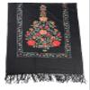 DOFOTAWN Womens Embroidered Oversize Tassel Pashmina Shawl Scarf Gift for Women (black) view 3