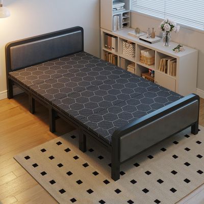 YVYKFZD 2 Person Folding Camping Cot, Portable Camping Bed for Adults, Comfortable Sleeping Cots, Supports 330 lbs, for Tent Office Outdoor Travel (Color : Black 2, Size : 190x100x77cm)