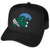 Campus Lab Official Tulane University Primary Logo Foam Snapback Trucker Hat - Unisex for Men and Women Black view 1
