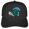 Campus Lab Official Tulane University Primary Logo Foam Snapback Trucker Hat - Unisex for Men and Women Black view 2