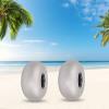 10" Replacement Balloon Wheels Beach Sand Tires for Kayak Dolly Canoe Carts Buggy, 2-Pack (10"- Hole 20mm) view 4