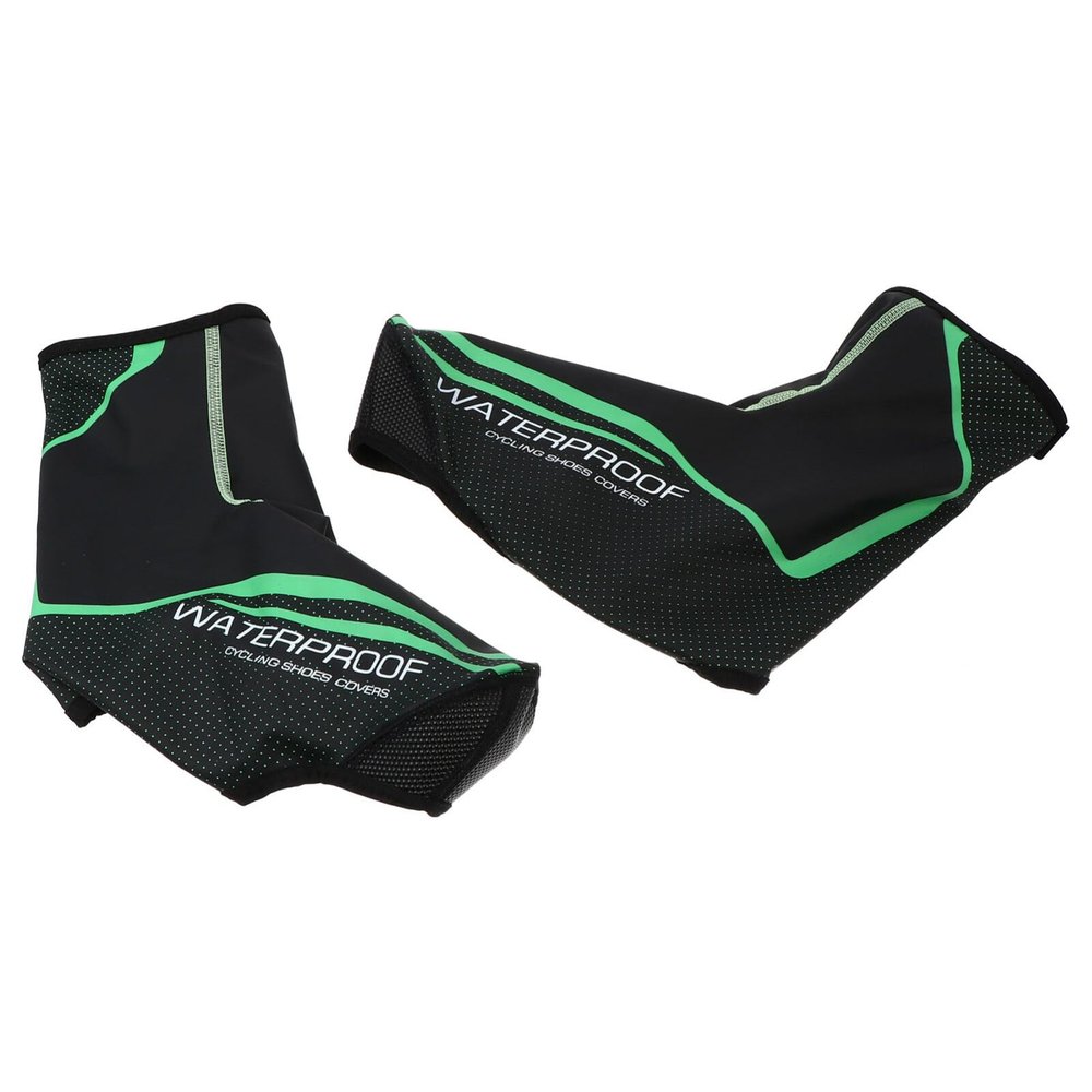 FOMIYES 1pair Shoe Covers Thermal Warm Overshoes for Cycling Windproof Bike Shoe Covers Pu Fit for Men Women Outdoor Sports Black