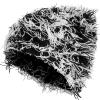 Chuarry Distressed Knitted Beanie Fuzzy Winter Hats Thick Warm Y2k Beanie Snow Knit Cap Skull for Women Men(Assorted Black White,Regular Style) view 1