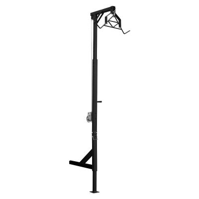 FireLeaves Hitch Mounted Deer Hoist, 500lbs Capacity Truck Deer Hoist,74-102 inch Height Truck Hitch Game Hoist,Deer Hoist for Truck Hitch,Deer Hanging System for Outdoor Hunting Activities