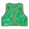 Manyakai Boys Arabian Prince Tops Waistcoat Vest Kids Fairy Tale Dramas Stage Performance Fancy Dress Ups Green 6 Years view 1