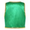Manyakai Boys Arabian Prince Tops Waistcoat Vest Kids Fairy Tale Dramas Stage Performance Fancy Dress Ups Green 6 Years view 4