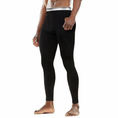 Cutecrop 3 Pack Men's Thermal Underwear Pants Fleece Lined Thermal Pant Leggings for Men Base Layer Bottoms(Medium,Black)