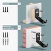 Borgen Bike Wall Mount Pedal Hook for E-Bikes, MTB & Road - Bicycle Wall Mount with Support Brackets and Wall Protection Pads, Suitable as Bike Rack Garage Bike Storage Shed and Bicycle Storage Indoor view 4