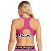 Under Armour HeatGear Authentics Mid Impact Branded Sports Bra Astro Pink/Black XS (US 0-2) view 2