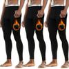 Cutecrop 3 Pack Men's Thermal Underwear Pants Fleece Lined Thermal Pant Leggings for Men Base Layer Bottoms(Large,Black) view 1