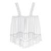 Freebily Men's Sissy Lingerie Lace Trim Camisole Tank Tops Sleepwear Crop Tops Sexy Chemise Tops White Medium view 4