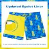 SURF CUZ Mens Swim Trunks with Compression Liner Quick Dry Swim Shorts 7" Swimming Trunks Stretch Zipper Pockets,Pineapple Coast,XL view 3