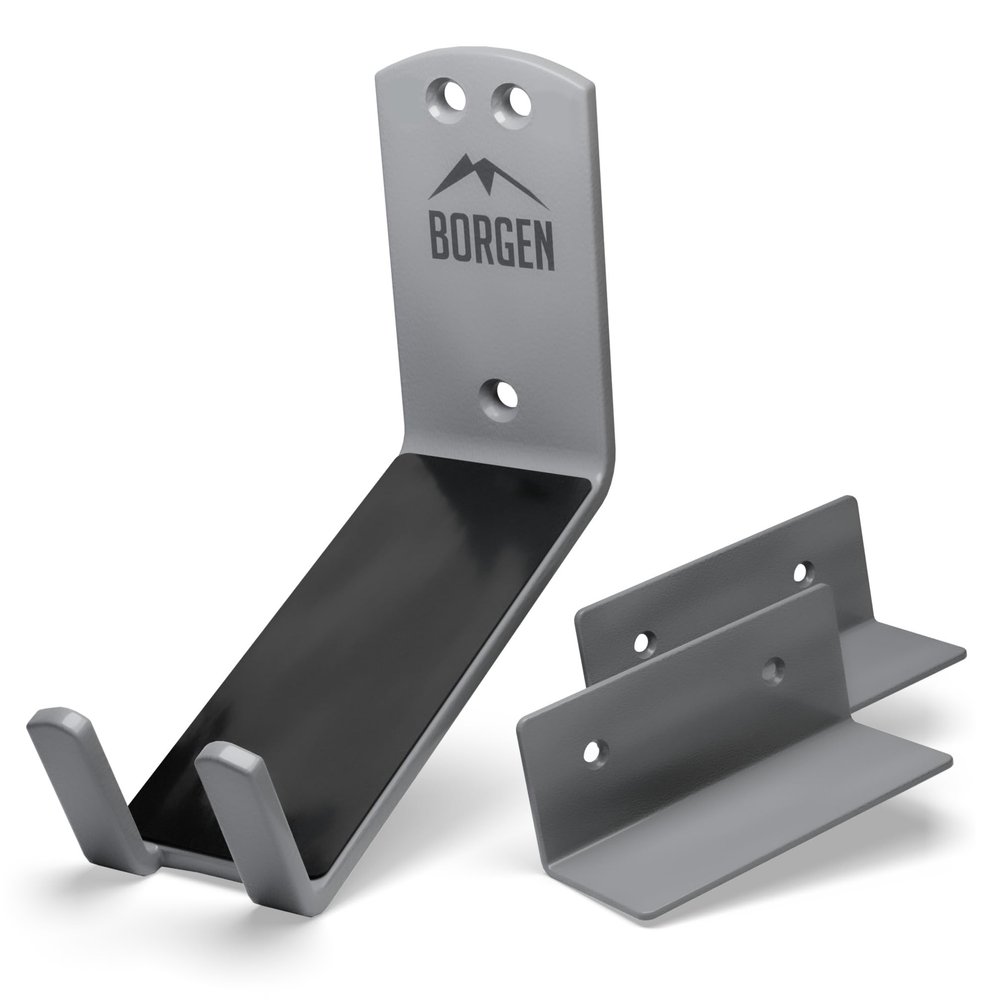 Borgen Wall Mount Pedal Hook for E-Bike & MTB - Grey