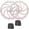 BUCKLOS 203mm MTB Disc Brake Rotor with 6 Bolts and BL-04S 2 Pair Disc Brake Pads for Ceramic Shimano H03A H03C D02S D03S M640 M820 M6120 M7120 view 1