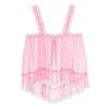 Freebily Men's Sissy Lingerie Lace Trim Camisole Tank Tops Sleepwear Crop Tops Sexy Chemise Tops Pink Large view 4