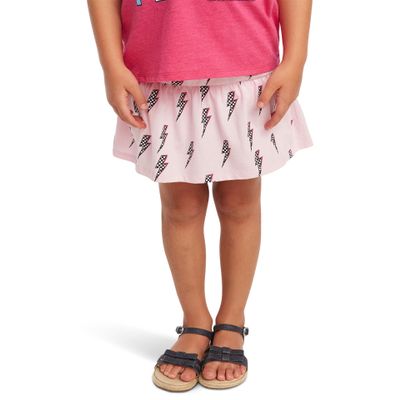 CHASER Girl's Checkered Bolts Skort (Toddler/Little Kids) Pirouette 4T Toddler