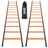 GHB Pro Agility Ladder 2 Pack Agility Training Ladder Speed 12 Rung 20ft with Carrying Bag (Orange) view 1