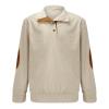 QWENTMTNTY Western Shirts for Men Corduroy Shirt Men Sherpa Lined Fleece Pullover Long Sleeve Flannel Shirt for Men Slim Fit Winter Shirts A-Beige view 4
