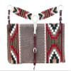 Cheval's International Wool Mohair Breast Collars & Saddle pad for Horse Riding Collar & Pad Pack of 2 (Cob-Grey) view 1