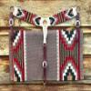 Cheval's International Wool Mohair Breast Collars & Saddle pad for Horse Riding Collar & Pad Pack of 2 (Cob-Grey) view 2