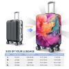 Xzeit Travel Luggage Cover Suitcase Protector Colorful Watercolor Painting Elastic Washable Stretch Suitcase Protector Anti-Scratch Travel Suitcase Cover Fit 18-32 Inch Luggage view 2