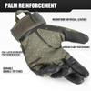 AXBXCX Tactical Gloves for Men Touch Screen Motorcycle Airsoft Paintball Motorbike Hunting Outdoor Full Finger Gloves Green L view 4
